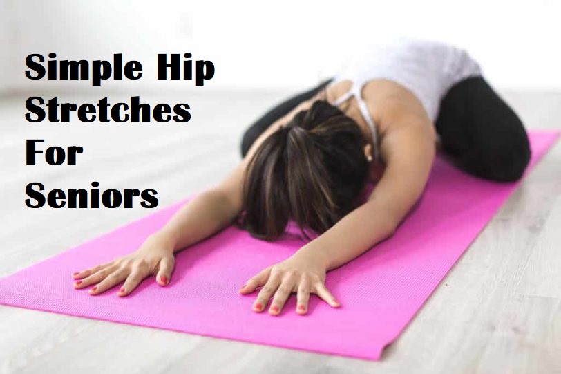 A woman stretching hips